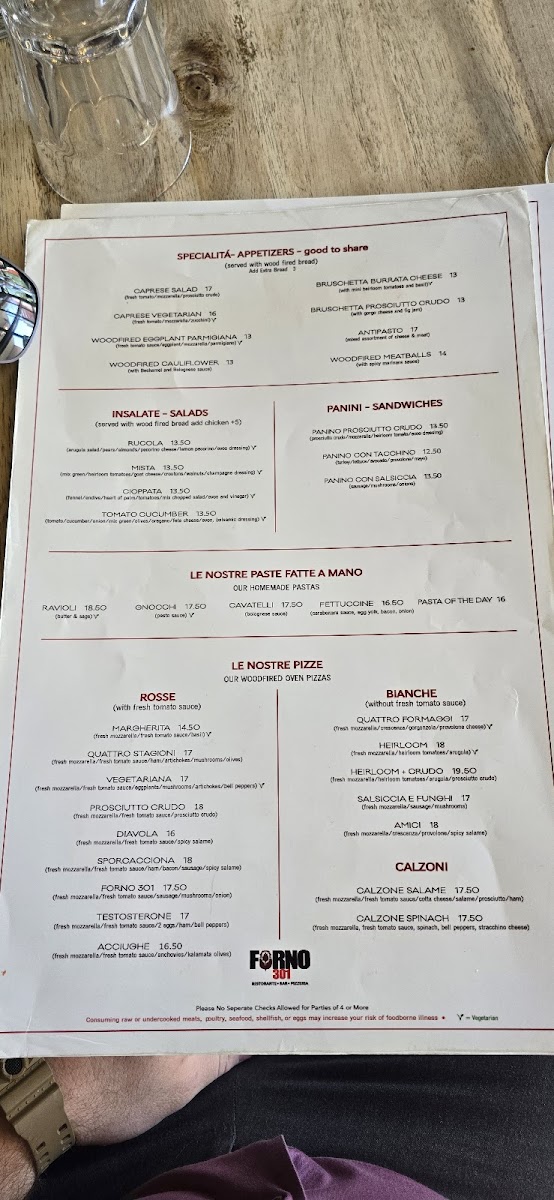 Forno 301 Menu - Image 3